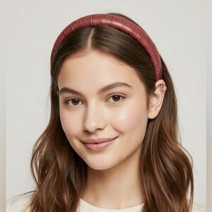 Elegant Burgundy Headband NEW